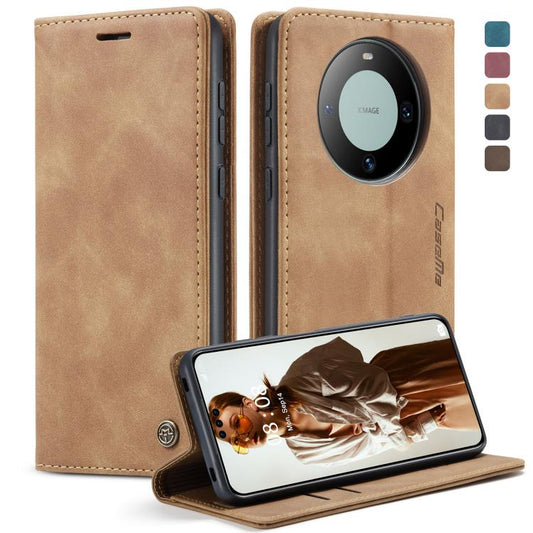 For Huawei Mate 60 Pro / 60 Pro+ CaseMe 013 Multifunctional Horizontal Flip Leather Phone Case(Brown) - Huawei Cases by CaseMe | Online Shopping UK | buy2fix