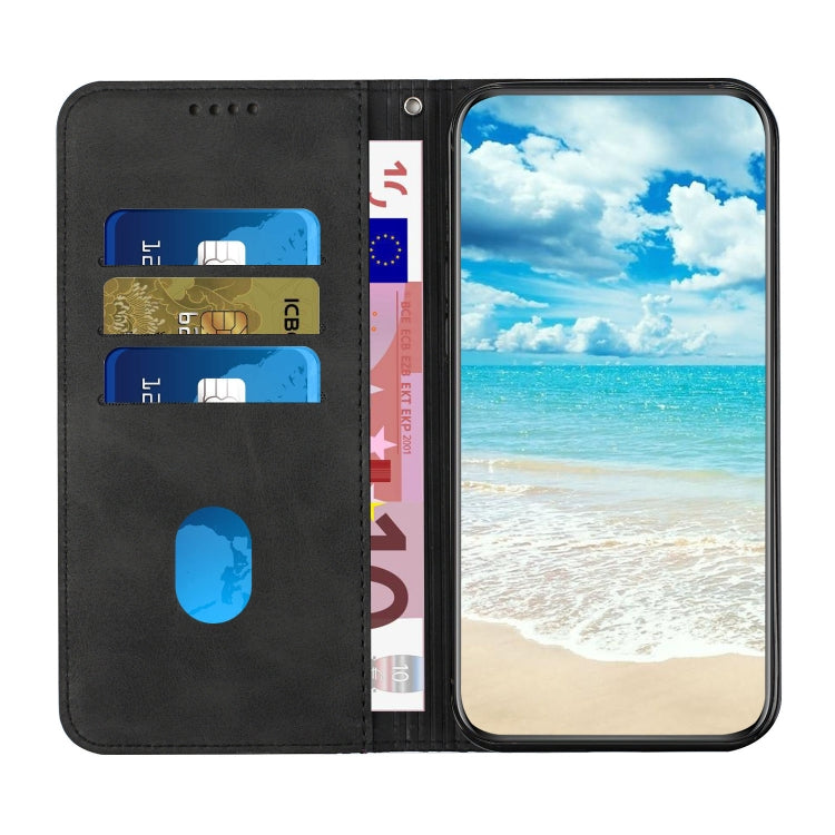 For Xiaomi Redmi 13C Diamond Splicing Skin Feel Magnetic Leather Phone Case(Black) by buy2fix