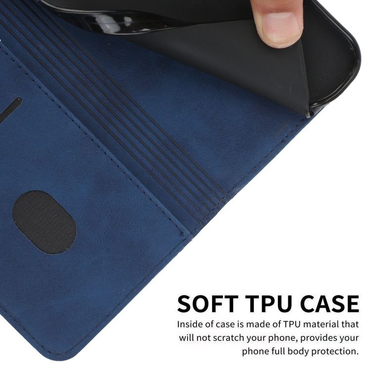 For Xiaomi 14 Diamond Splicing Skin Feel Magnetic Leather Phone Case(Blue) - Xiaomi Cases by buy2fix | Online Shopping UK | buy2fix