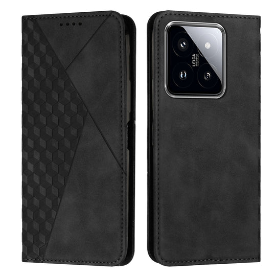 For Xiaomi 14 pro Diamond Splicing Skin Feel Magnetic Leather Phone Case(Black)