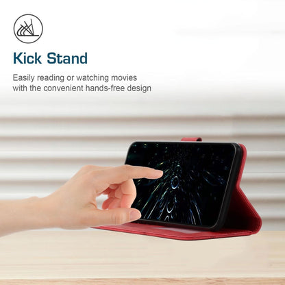 For Xiaomi Redmi K70 / K70 Pro Stitching Calf Texture Buckle Leather Phone Case(Red) - Xiaomi Cases by buy2fix | Online Shopping UK | buy2fix