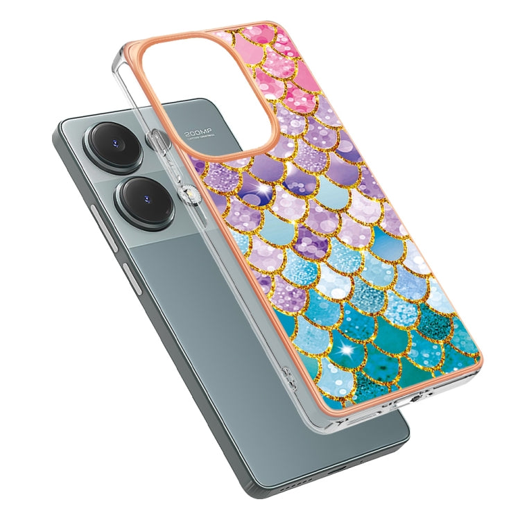 For Xiaomi Redmi Note 13 Pro 4G Global Electroplating IMD TPU Phone Case(Colorful Scales) - Xiaomi Cases by buy2fix | Online Shopping UK | buy2fix