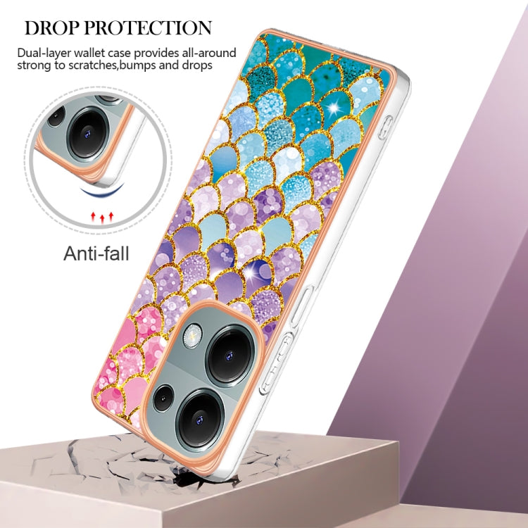 For Xiaomi Redmi Note 13 Pro 4G Global Electroplating IMD TPU Phone Case(Colorful Scales) - Xiaomi Cases by buy2fix | Online Shopping UK | buy2fix