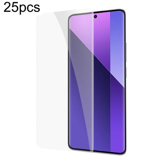 For Xiaomi Redmi Note 13 Pro+ 25pcs 9H HD 3D Curved Edge Tempered Glass Film(Black)