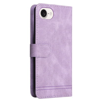 For iPhone 16e Skin Feel Life Tree Leather Phone Case(Purple) - iPhone 16e Cases by buy2fix | Online Shopping UK | buy2fix