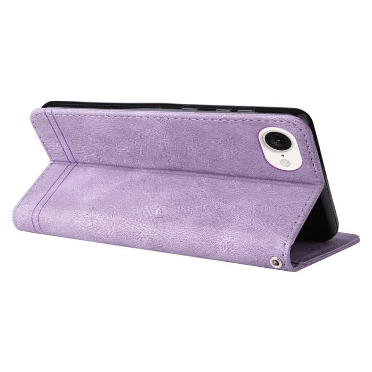 For iPhone 16e Skin Feel Life Tree Leather Phone Case(Purple) - iPhone 16e Cases by buy2fix | Online Shopping UK | buy2fix