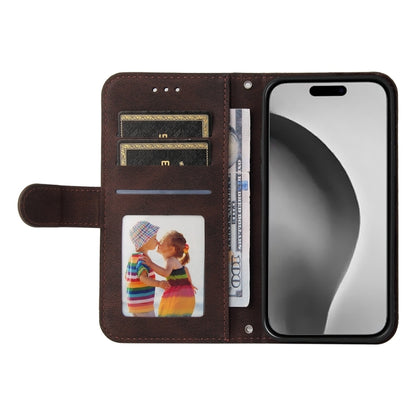 For iPhone 16 Pro Max Skin Feel Life Tree Leather Phone Case(Brown) by buy2fix