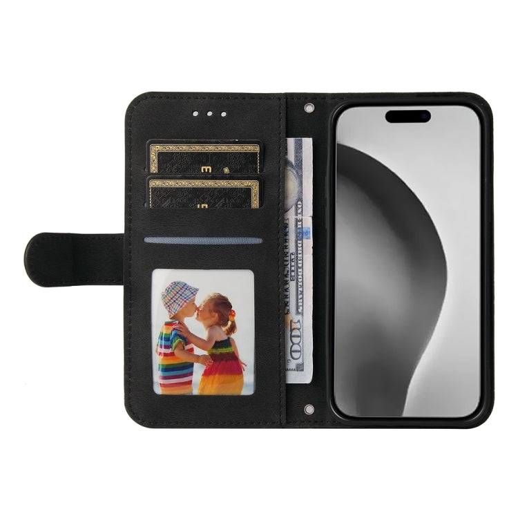 For iPhone 16 Pro Max Skin Feel Life Tree Leather Phone Case(Black) by buy2fix