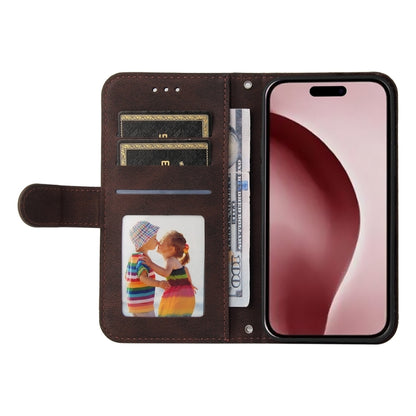 For iPhone 16 Pro Skin Feel Life Tree Leather Phone Case(Brown) by buy2fix