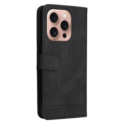 For iPhone 16 Pro Skin Feel Life Tree Leather Phone Case(Black) by buy2fix
