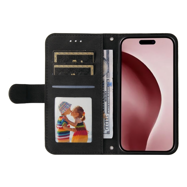 For iPhone 16 Pro Skin Feel Life Tree Leather Phone Case(Black) by buy2fix