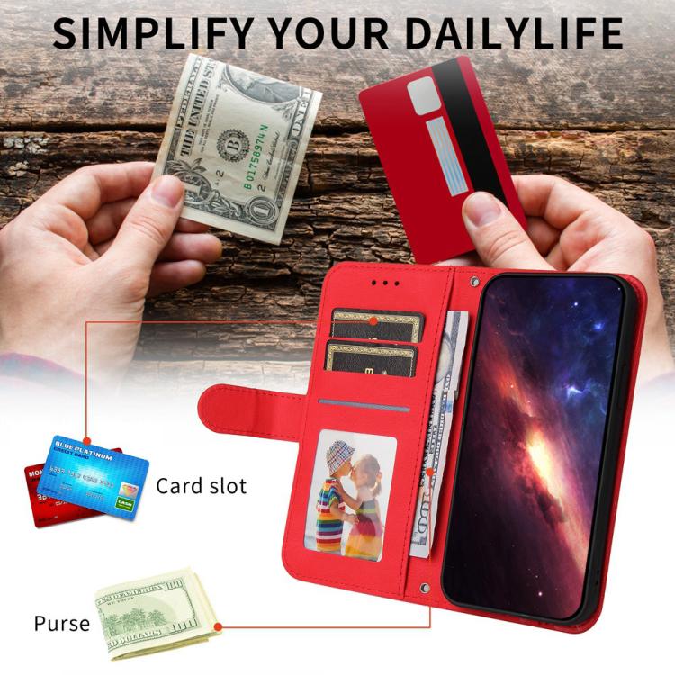 For iPhone Air Skin Feel Life Tree Leather Phone Case(Red) - iPhone Air Cases by buy2fix | Online Shopping UK | buy2fix
