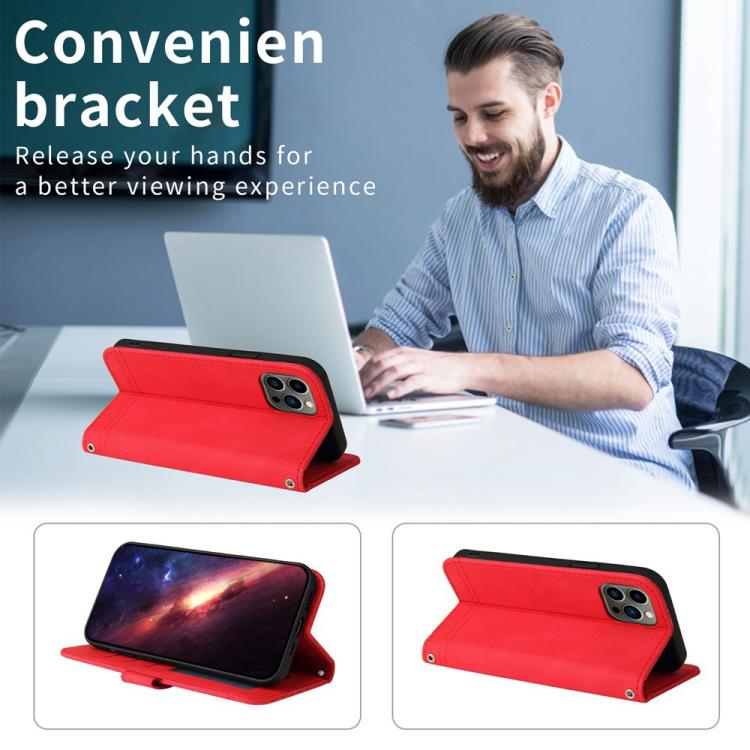 For iPhone Air Skin Feel Life Tree Leather Phone Case(Red) - iPhone Air Cases by buy2fix | Online Shopping UK | buy2fix