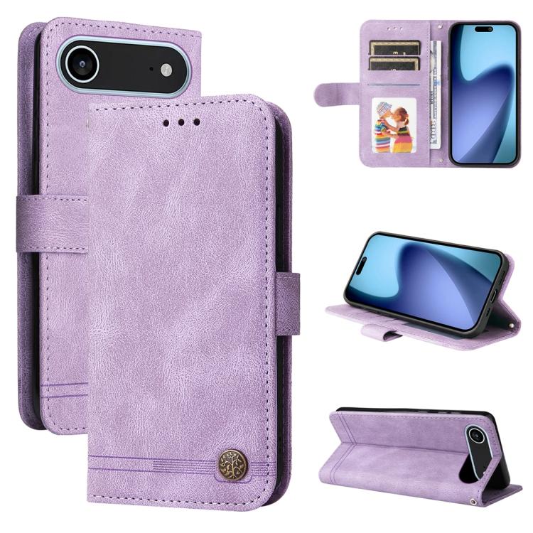 For iPhone Air Skin Feel Life Tree Leather Phone Case(Purple) - iPhone Air Cases by buy2fix | Online Shopping UK | buy2fix