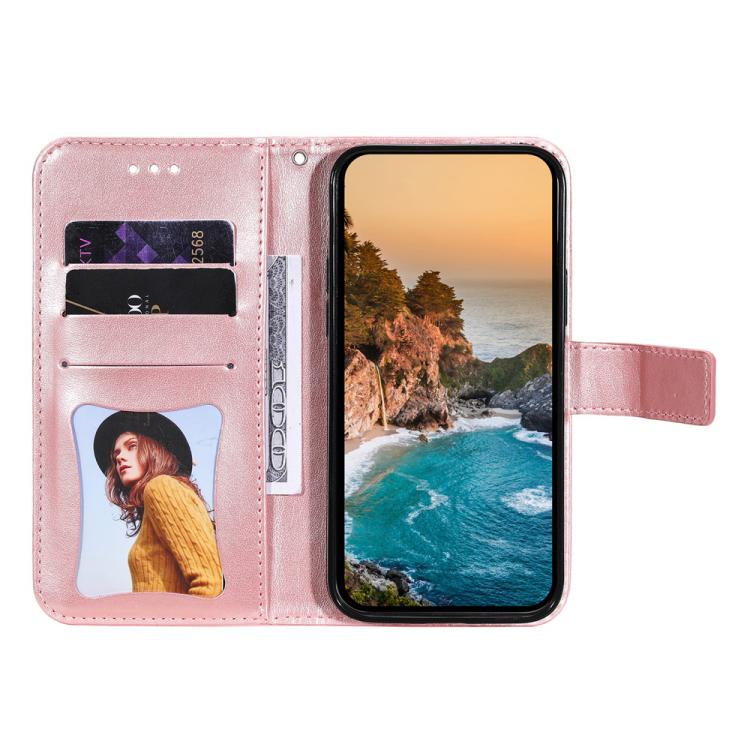 For iPhone Air Seven-petal Flowers Embossing Leather Phone Case(Rose Gold) - iPhone Air Cases by buy2fix | Online Shopping UK | buy2fix