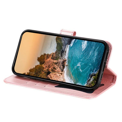 For iPhone Air Seven-petal Flowers Embossing Leather Phone Case(Rose Gold) - iPhone Air Cases by buy2fix | Online Shopping UK | buy2fix