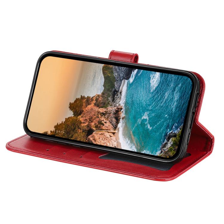 For iPhone Air Seven-petal Flowers Embossing Leather Phone Case(Red) - iPhone Air Cases by buy2fix | Online Shopping UK | buy2fix