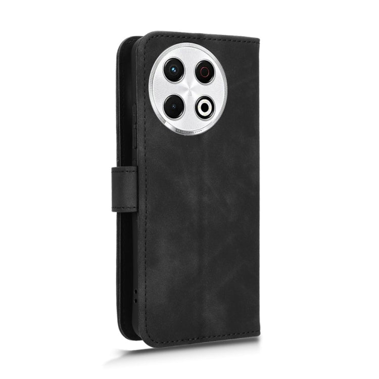 For Tecno Spark 30 Pro 4G Skin Feel Magnetic Flip Leather Phone Case(Black) by buy2fix