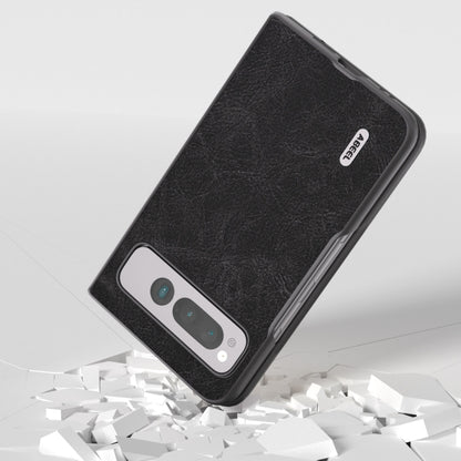 For Google Pixel Fold ABEEL Dream Litchi Texture PU Phone Case(Black) by buy2fix