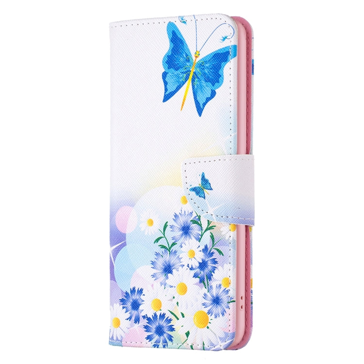 For iPhone 16 Pro Max Colored Drawing Pattern Leather Phone Case(Butterfly Love) by buy2fix