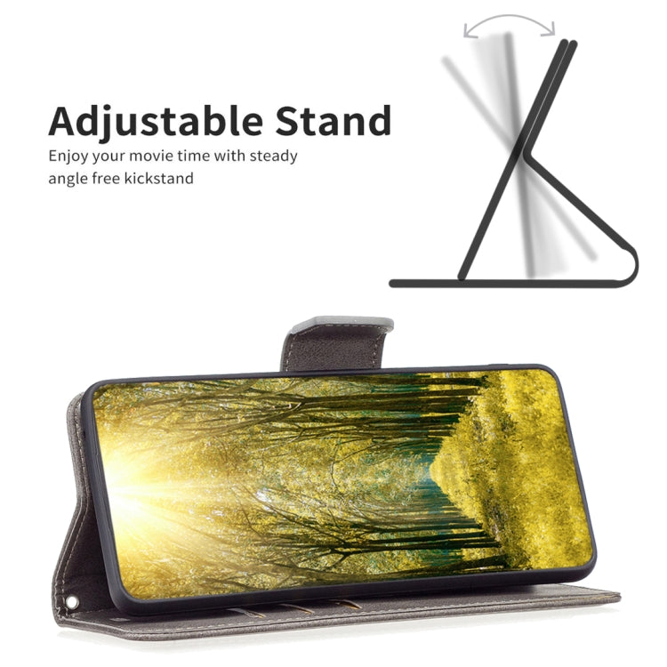 For iPhone 16 Pro Max Lambskin Texture Pure Color Flip Leather Phone Case(Grey) by buy2fix