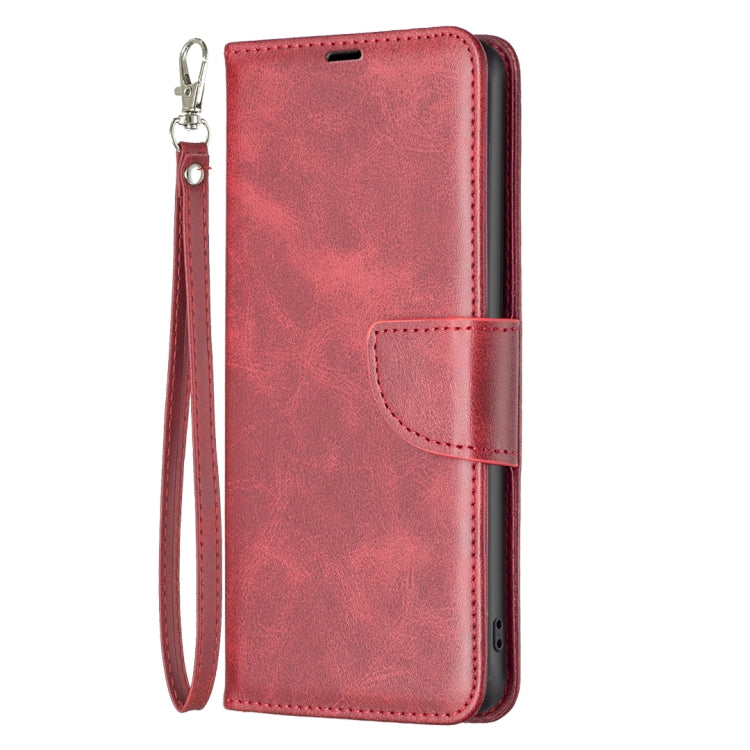 For iPhone 16 Pro Lambskin Texture Pure Color Flip Leather Phone Case(Red) by buy2fix