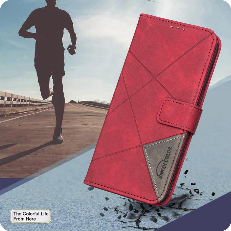 For iPhone Air Magnetic Buckle Rhombus Texture Leather Phone Case(Red) - iPhone Air Cases by buy2fix | Online Shopping UK | buy2fix