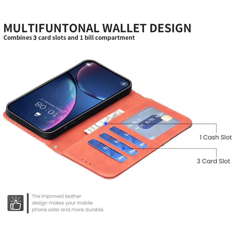 For iPhone Air Magnetic Buckle Rhombus Texture Leather Phone Case(Brown) - iPhone Air Cases by buy2fix | Online Shopping UK | buy2fix