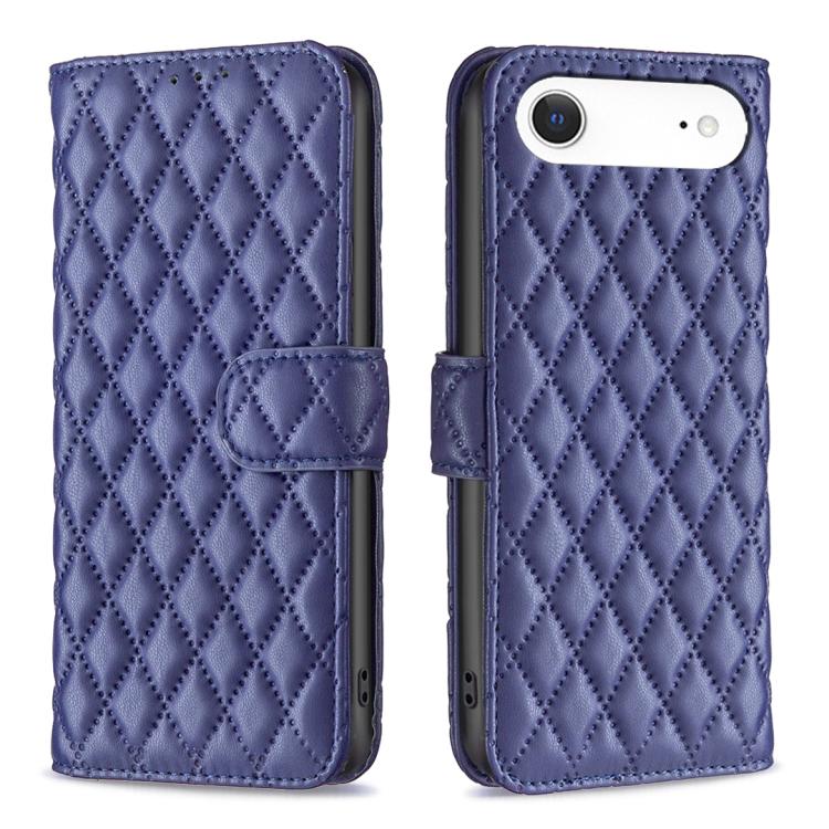 For iPhone Air Diamond Lattice Wallet Flip Leather Phone Case(Blue) - iPhone Air Cases by buy2fix | Online Shopping UK | buy2fix