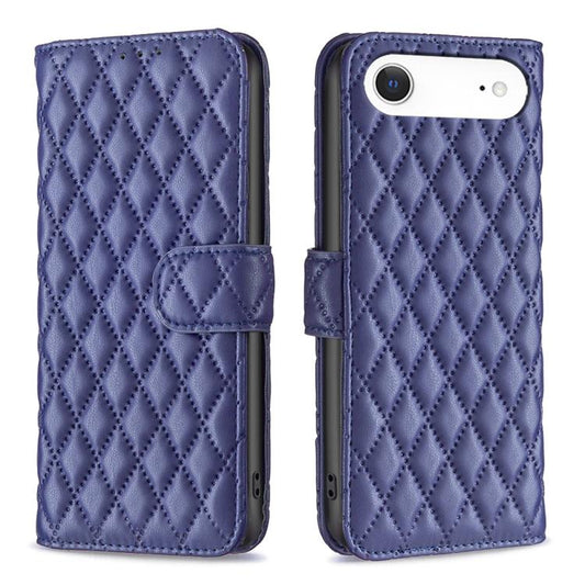 For iPhone Air Diamond Lattice Wallet Flip Leather Phone Case(Blue) - iPhone Air Cases by buy2fix | Online Shopping UK | buy2fix