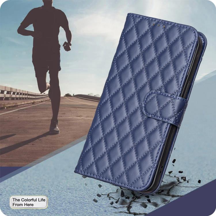For iPhone Air Diamond Lattice Wallet Flip Leather Phone Case(Blue) - iPhone Air Cases by buy2fix | Online Shopping UK | buy2fix