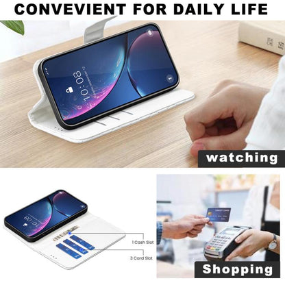 For iPhone Air Diamond Lattice Wallet Flip Leather Phone Case(White) - iPhone Air Cases by buy2fix | Online Shopping UK | buy2fix