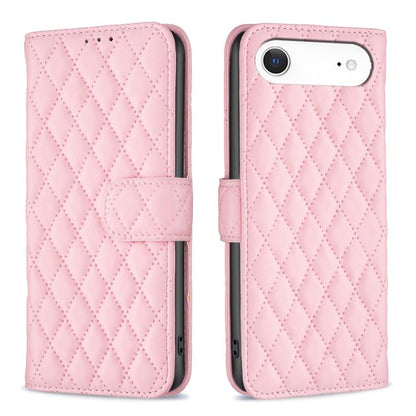 For iPhone Air Diamond Lattice Wallet Flip Leather Phone Case(Pink) - iPhone Air Cases by buy2fix | Online Shopping UK | buy2fix
