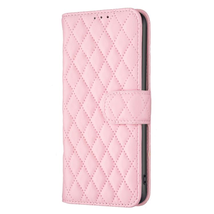 For iPhone Air Diamond Lattice Wallet Flip Leather Phone Case(Pink) - iPhone Air Cases by buy2fix | Online Shopping UK | buy2fix