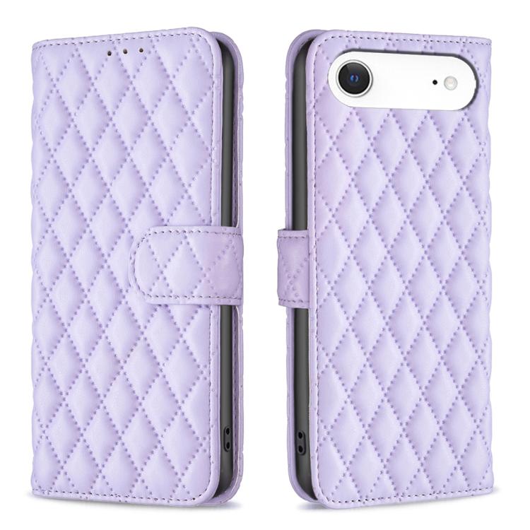 For iPhone Air Diamond Lattice Wallet Flip Leather Phone Case(Purple) - iPhone Air Cases by buy2fix | Online Shopping UK | buy2fix