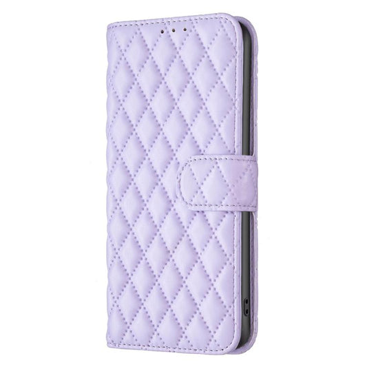 For iPhone Air Diamond Lattice Wallet Flip Leather Phone Case(Purple) - iPhone Air Cases by buy2fix | Online Shopping UK | buy2fix