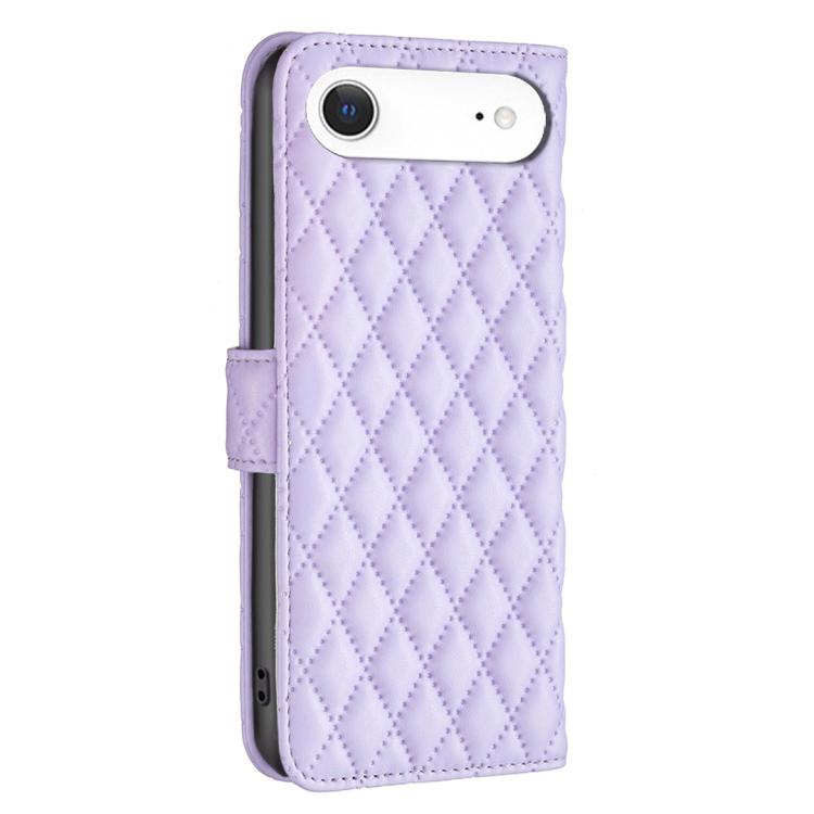 For iPhone Air Diamond Lattice Wallet Flip Leather Phone Case(Purple) - iPhone Air Cases by buy2fix | Online Shopping UK | buy2fix