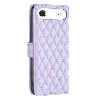 For iPhone Air Diamond Lattice Wallet Flip Leather Phone Case(Purple) - iPhone Air Cases by buy2fix | Online Shopping UK | buy2fix