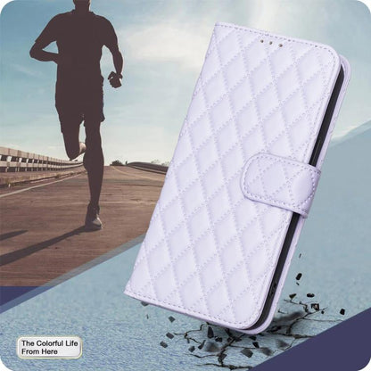 For iPhone Air Diamond Lattice Wallet Flip Leather Phone Case(Purple) - iPhone Air Cases by buy2fix | Online Shopping UK | buy2fix