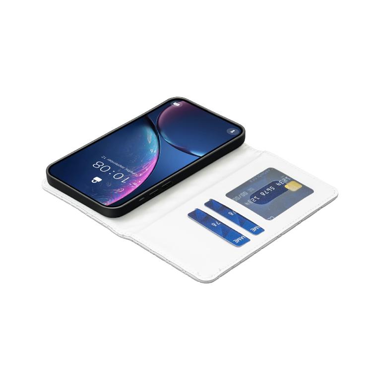 For iPhone Air Diamond Lattice Magnetic Leather Flip Phone Case(White) - iPhone Air Cases by buy2fix | Online Shopping UK | buy2fix