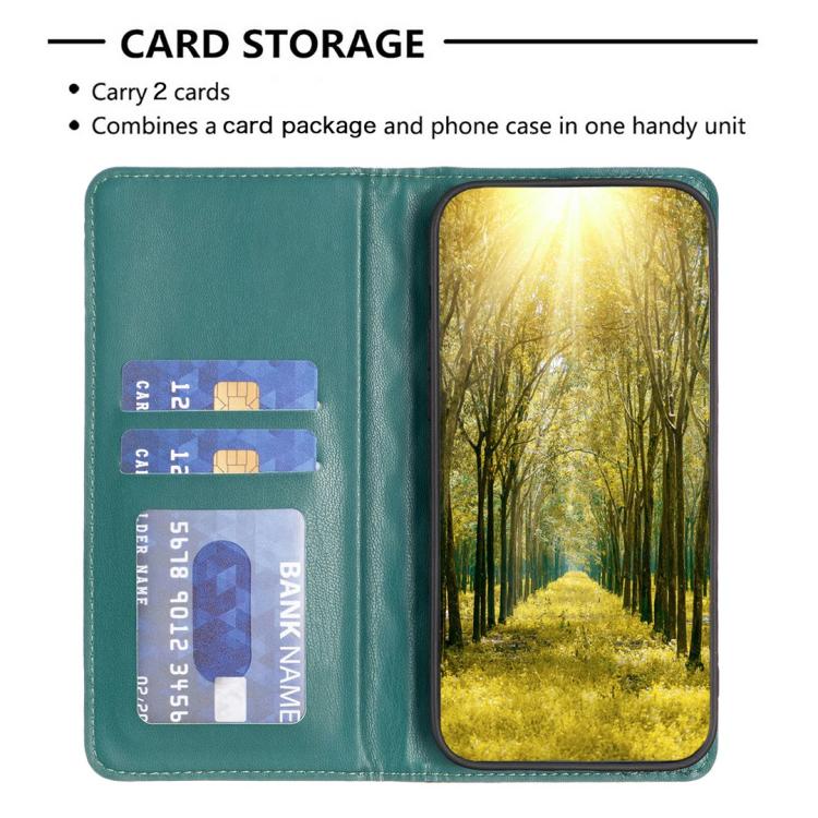 For iPhone Air Diamond Lattice Magnetic Leather Flip Phone Case(Green) - iPhone Air Cases by buy2fix | Online Shopping UK | buy2fix