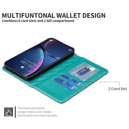 For iPhone Air Diamond Lattice Magnetic Leather Flip Phone Case(Green) - iPhone Air Cases by buy2fix | Online Shopping UK | buy2fix