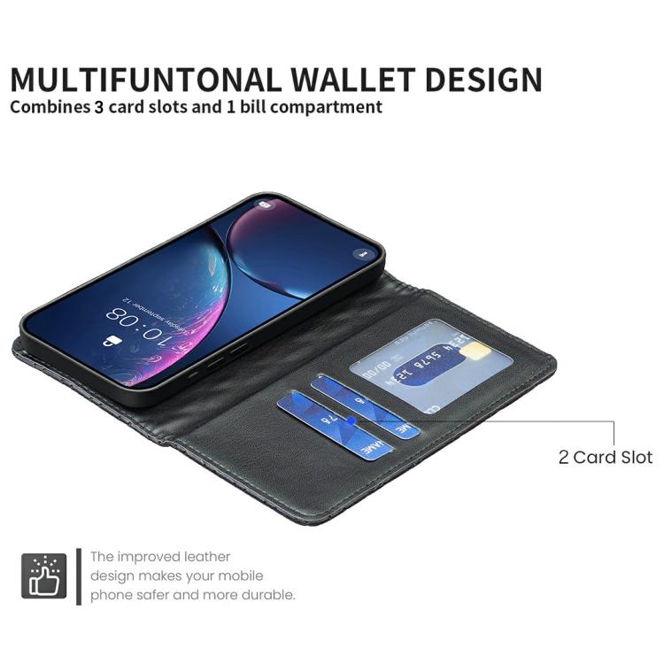 For iPhone Air Diamond Lattice Magnetic Leather Flip Phone Case(Black) - iPhone Air Cases by buy2fix | Online Shopping UK | buy2fix