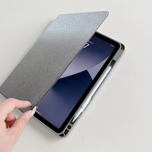 For iPad Air 11 2025 / 2024 / Pro 11 Gradient Glitter Magnetic Split Leather Tablet Case(Black) - iPad Pro 11 (2022/2021) Cases by buy2fix | Online Shopping UK | buy2fix