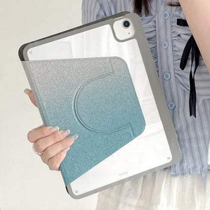 For iPad Air 11 2025 / 2024 / Pro 11 Gradient Glitter Magnetic Split Leather Tablet Case(Blue) - iPad Pro 11 (2022/2021) Cases by buy2fix | Online Shopping UK | buy2fix