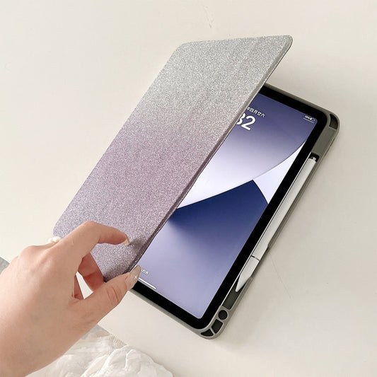 For iPad Air 11 2025 / 2024 / Pro 11 Gradient Glitter Magnetic Split Leather Tablet Case(Purple) - iPad Pro 11 (2022/2021) Cases by buy2fix | Online Shopping UK | buy2fix