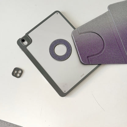 For iPad Air 11 2025 / 2024 / Pro 11 Gradient Glitter Magnetic Split Leather Tablet Case(Purple) - iPad Pro 11 (2022/2021) Cases by buy2fix | Online Shopping UK | buy2fix