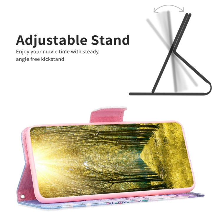 For iPhone 16 Pro Max Colored Drawing Pattern Flip Leather Phone Case(Owl) by buy2fix