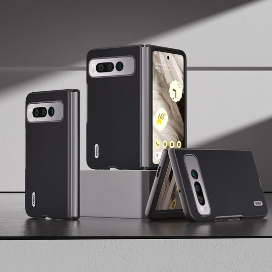 For Google Pixel Fold ABEEL Genuine Silky Soft Black Edge Phone Case(Black)