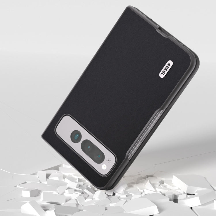 For Google Pixel Fold ABEEL Genuine Silky Soft Black Edge Phone Case(Black) by buy2fix